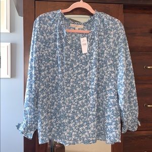 LOFT Floral Blouse